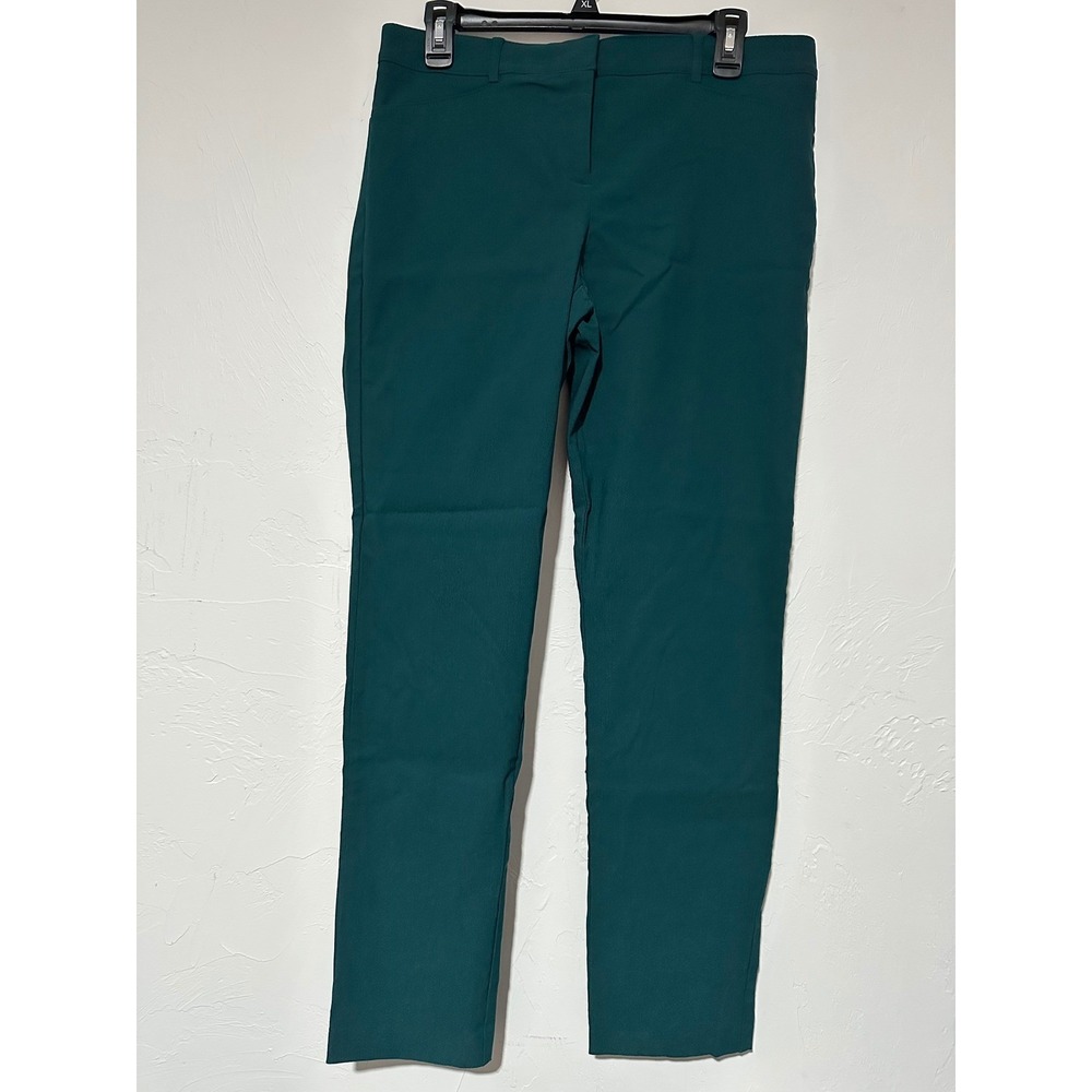 Van Heusen Womens Straight Fit Super Stretch Dress Pants Teal Green Size 8 NWT